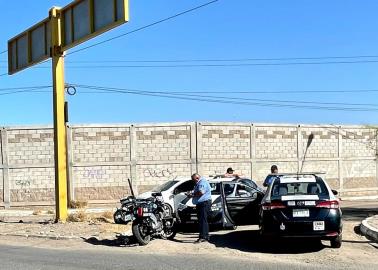 Agente de Tránsito en Cajeme resulta lesionado en accidente  vial