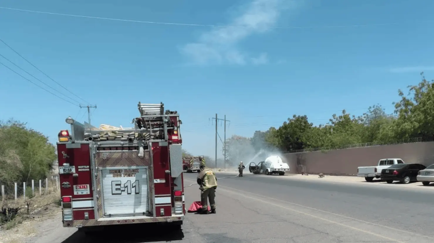 Se incendia pipa de Gas