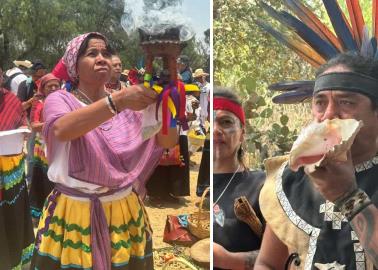 Pueblos originarios realizan rituales por la lluvia