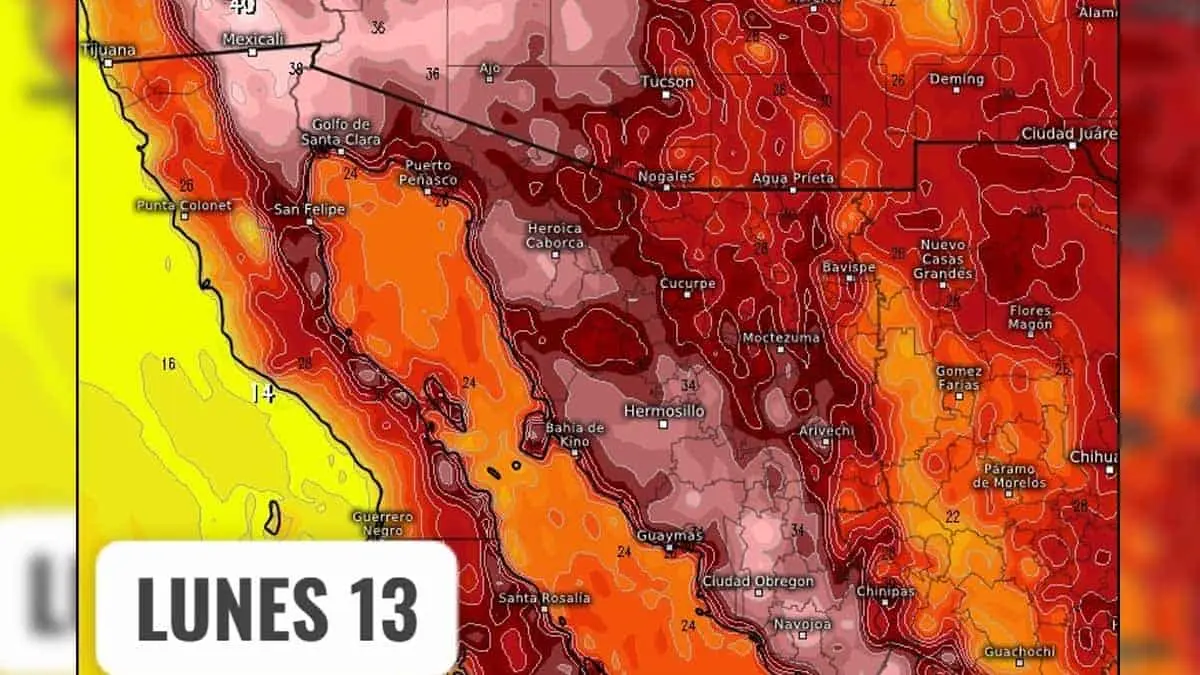 Clima en Sonora: SMN advierte que las temperaturas podrían superar los 40°C