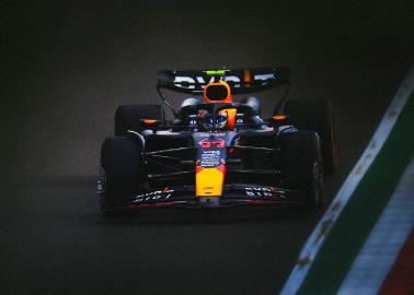 Checo Pérez con un mal día, choca y queda fuera de la Q3, largara 11