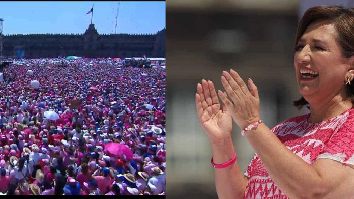 VIDEO | Así se vio el Zócalo por la marcha Marea Rosa de Xóchitl Gálvez VIDEO | Así se vio el Zócalo por la marcha Marea Rosa de Xóchitl Gálvez