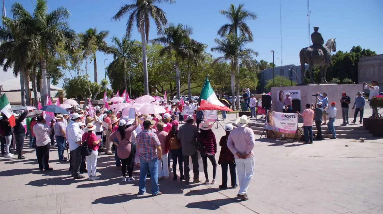 Xochilovers realizan concentración en Cajeme