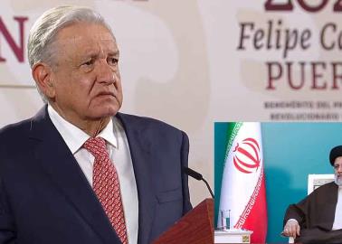 AMLO lamenta la muerte del presidente y del canciller de Ir&aacute;n en un accidente de helic&oacute;ptero