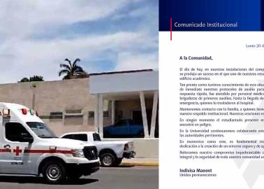 Universidad colaborará con autoridades para esclarecer la muerte de estudiante que cayó del tercer piso en Cajeme