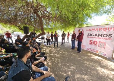 Javier Lamarque se compromete con motociclistas a mejorar la seguridad vial