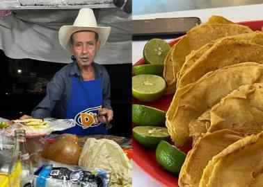 "Don Churras": Cuatro décadas preparando tacos