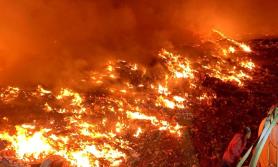 Se incendia nuevamente basurón de Huatabampo; se presume que fue intencional