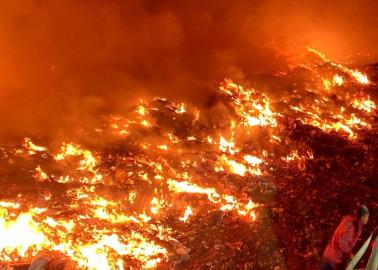 Se incendia nuevamente basurón de Huatabampo; se presume que fue intencional