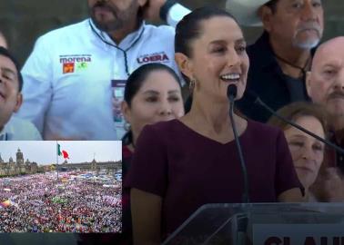 Claudia Sheinbaum cierra campaña en el Zócalo