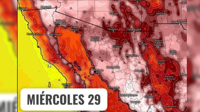 Clima en Sonora hoy miércoles 29 de mayo: Circulación anticiclónica mantiene la tercera ola de calor en la entidad