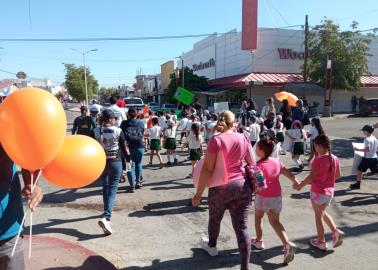 Estudiantes de Navojoa se suman con marcha al Día Internacional del Desafío