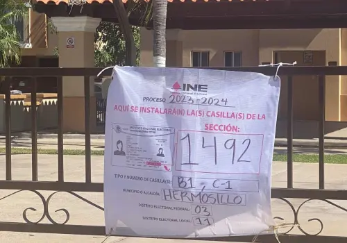 INE explica la ampliación de casillas electorales en Hermosillo