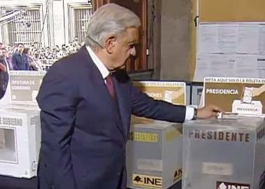 VIDEO| AMLO acude a emitir su voto en las elecciones de 2024