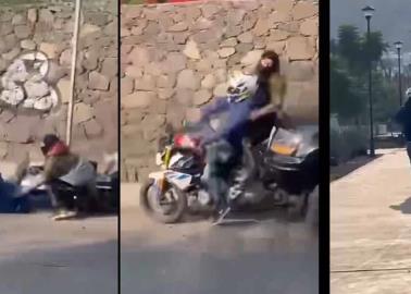 VIDEO | Sujetos rocían con gasolina casilla en primaria de Querétaro y queman otra en Juriquilla