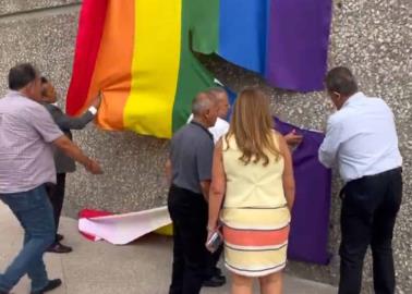 Director de Infonavit se enfrenta con el líder del sindicato que rompió bandera LGBT en oficinas