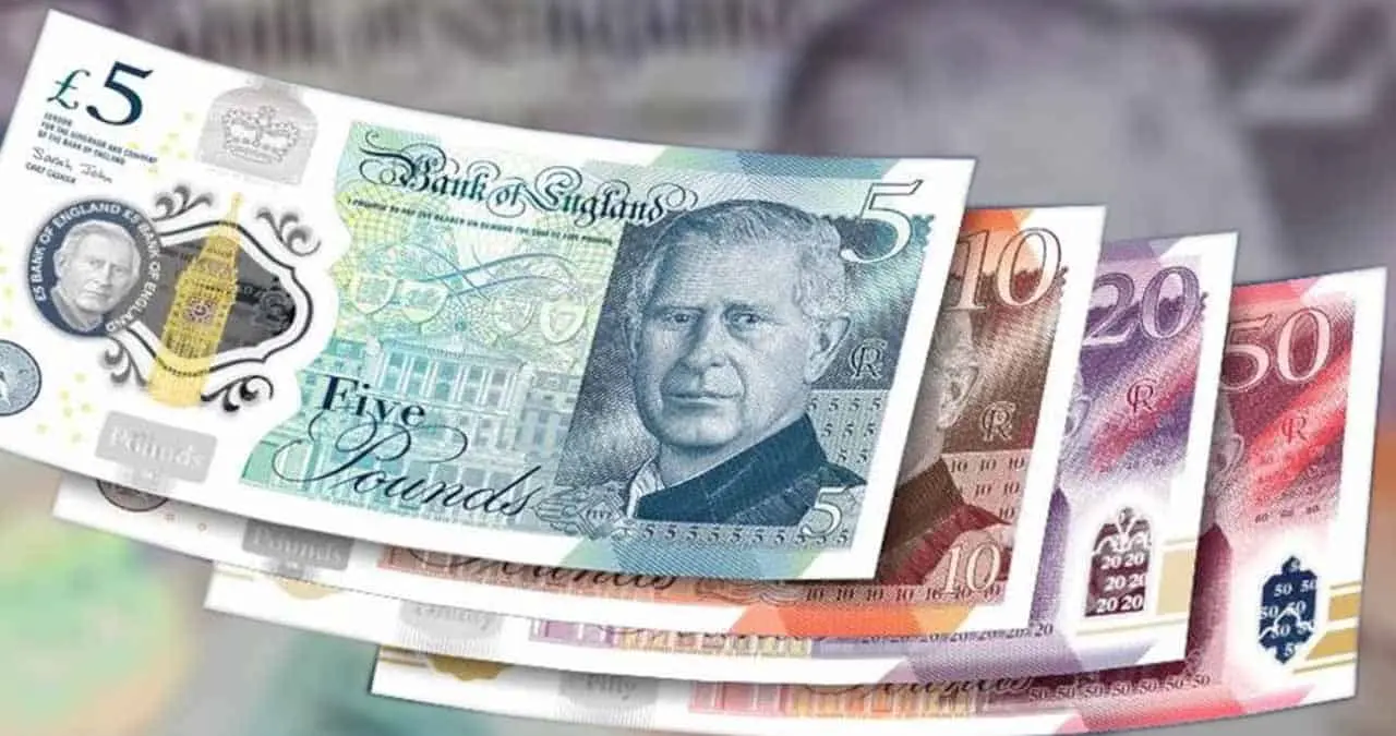 Banco de Inglaterra lanza nuevos billetes con la imagen del rey Carlos III
