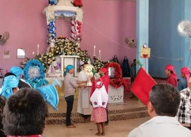 Etnia Yaqui venera al Sagrado Corazón