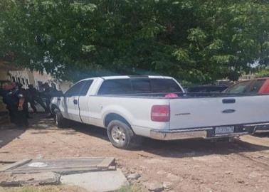 En pleno Centro de Ciudad Obregón encuentran camioneta robada