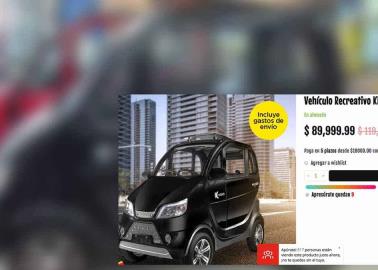 Waldos pone rebaja de 30 mil pesos en vehículo Kiwo; el auto eléctrico más barato de México