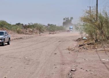 Claman por pavimento en calle 10 al norte en Ciudad Obregón