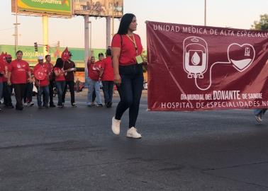 Marchan en Ciudad Obregón por la donación voluntaria de sangre