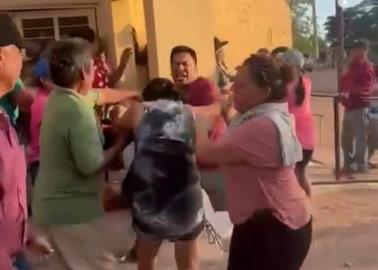 VIDEO | Pleito campal en el Templo de Sinahuiza, Navojoa