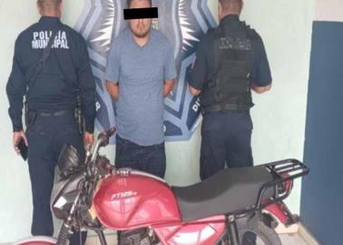 Capturan a sujeto en Cajeme con moto robada