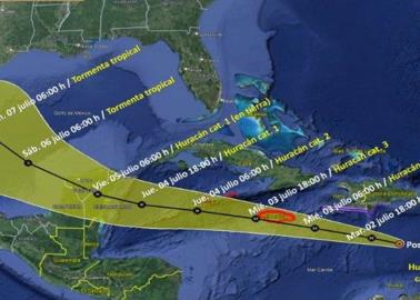 "Beryl" baja a categoría 4 pero mantiene amenaza de lluvias en Yucatán