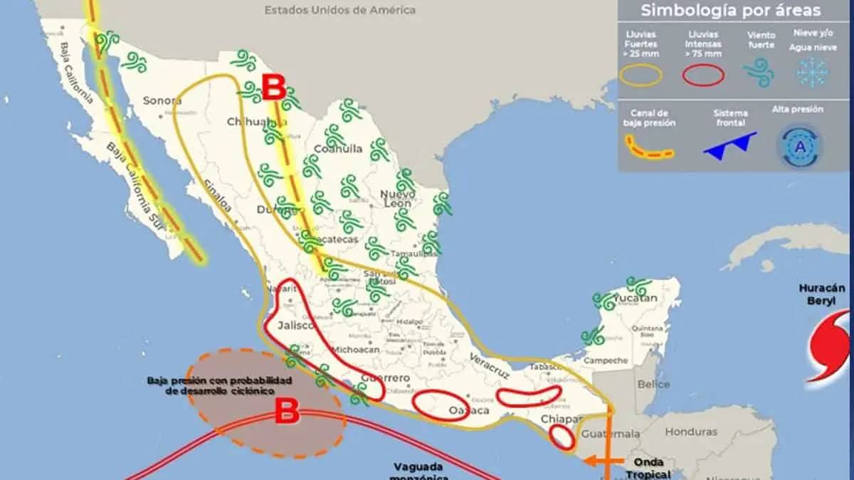 Clima en Sonora: Estas son las probabilidades de lluvia hoy miércoles 3 de julio
