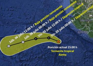 Se forma la tormenta tropical Aletta; estos serán los estados afectados