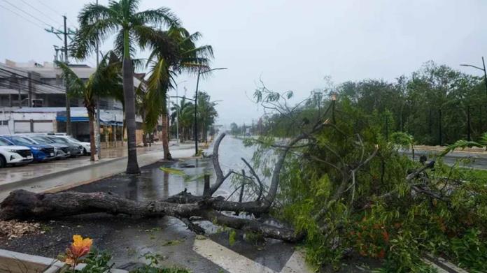 Beryl se degrada a tormenta tropical tras impactar en la Riviera Maya de México Beryl se degrada a tormenta tropical tras impactar en la Riviera Maya de México
