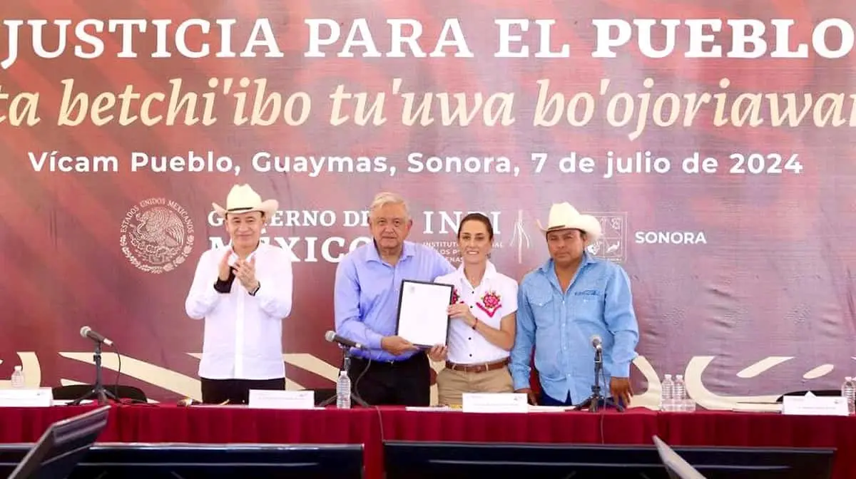 Regresará AMLO tierras a yaquis