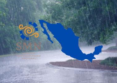 Clima en México para domingo 14 de julio; lluvias intensas y caída de granizo en varios estados