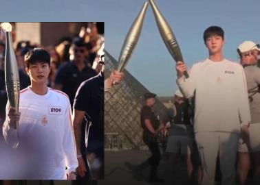 Jin de BTS porta la antorcha olímpica en París 2024