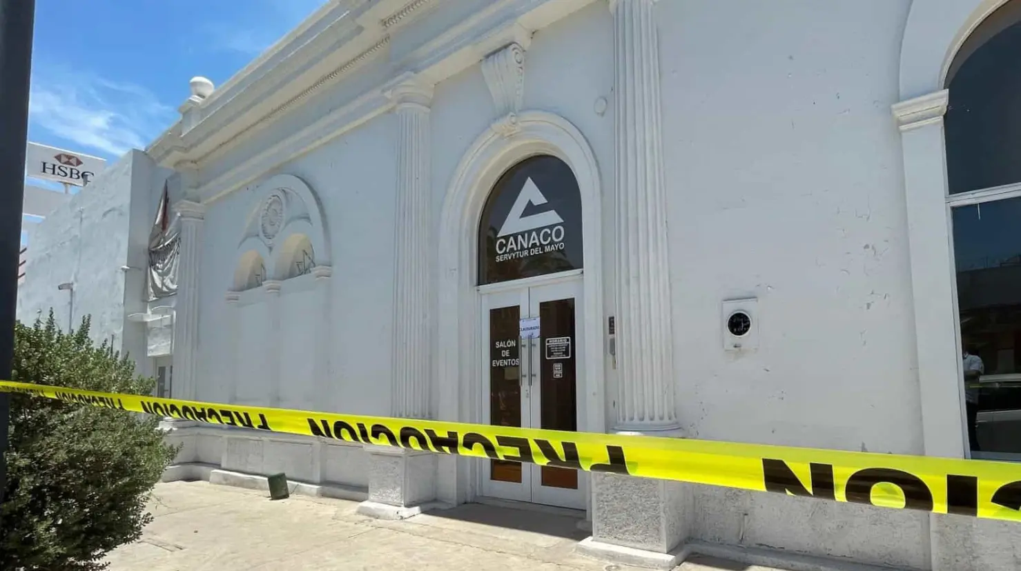 Canaco del Mayo cambia de oficinas tras colapso de techo en Navojoa