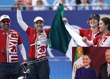 Así celebró AMLO y Claudia Sheinbaum la primera medalla de México en Juegos Olímpicos de París 2024