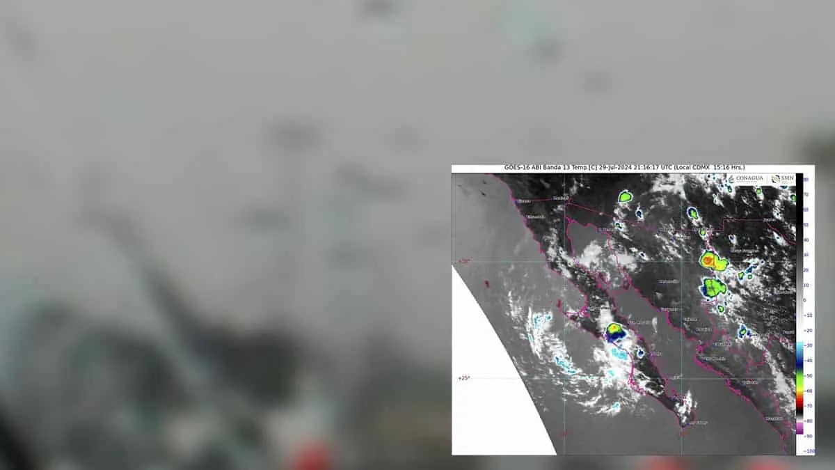 Protección Civil: Se prevén fuertes lluvias en Sonora durante la noche de este lunes 29 de julio