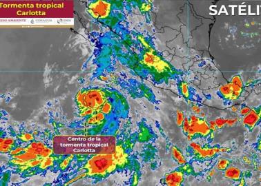 Tormenta tropical "Carlotta" continúa intensificándose y será huracán hoy: Esta es su trayectoria EN VIVO