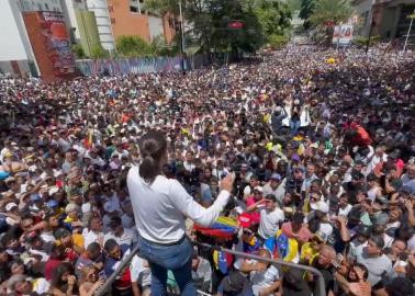 María Corina Machado desafía a Maduro y encabeza protestas en Venezuela