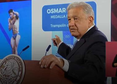 "Estoy tan contento, tan contento": AMLO celebra medalla de bronce para México del clavadista Osmar Olvera