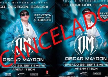 Concierto de Óscar Maydon es cancelado en Cajeme por prohibición de corridos tumbados