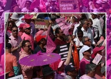 Marea Rosa se manifiesta en CDMX contra presunta sobrerrepresentación en Congreso