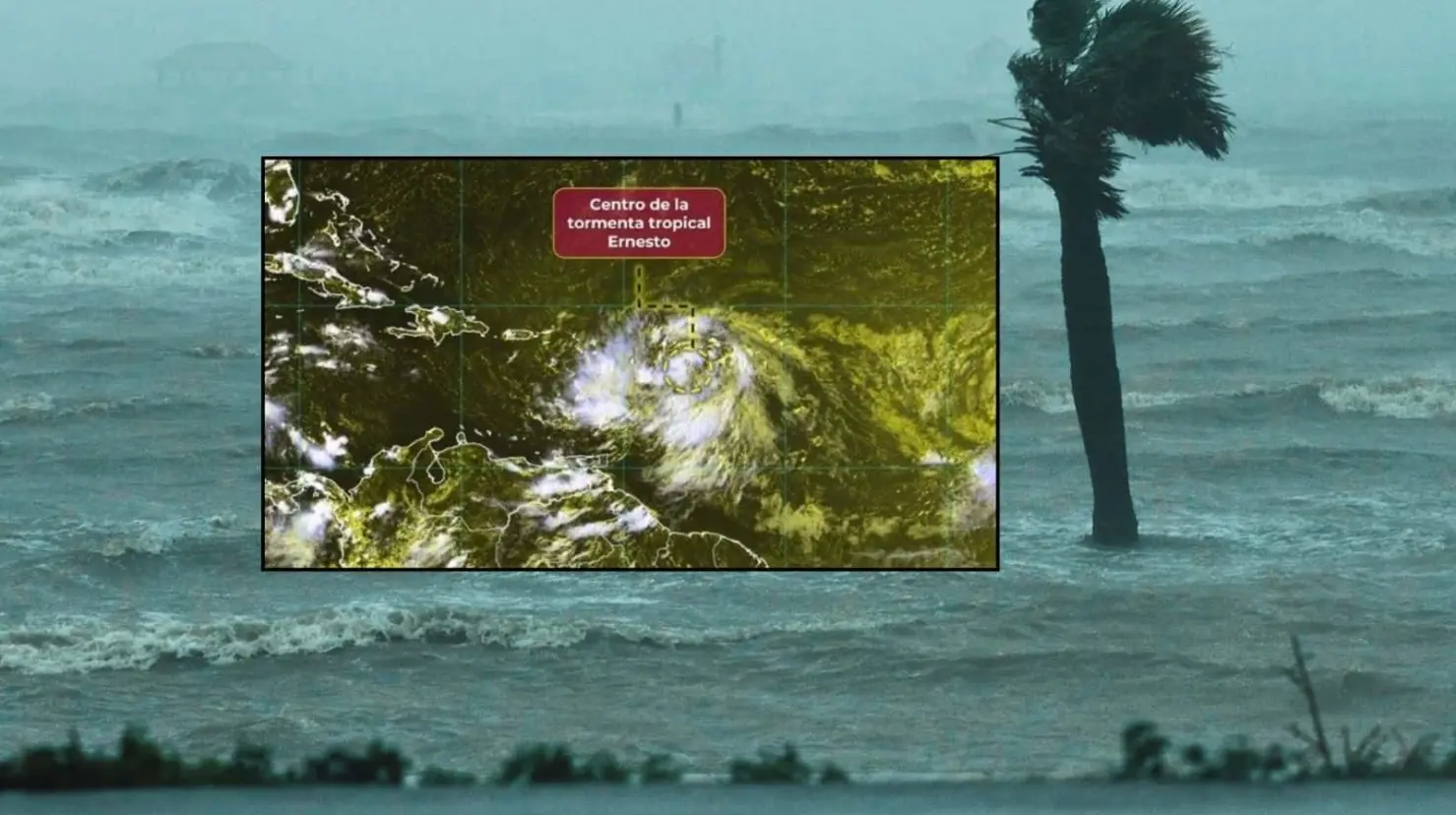 ¿Tormenta tropical “Ernesto” podría llegar a ser huracán y poner a México en riesgo? 