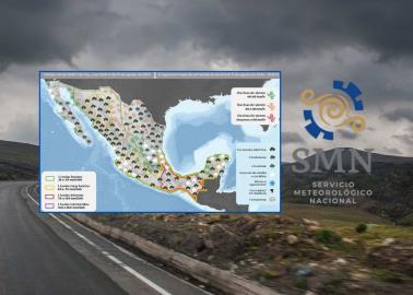 Clima en México para jueves 15 de agosto; lluvias fuertes en gran parte del país