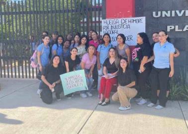 Docente realiza huelga de hambre en escuela de Sonora