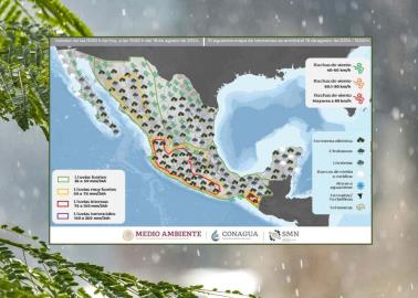 Clima en México para domingo 18 de agosto