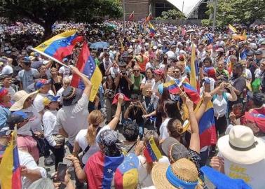 María Corina Machado encabeza "gran protesta mundial por la verdad" en Venezuela