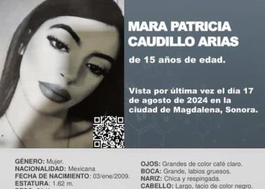 Activan Alerta Amber tras desaparición de Mara Patricia de 15 años en Magdalena