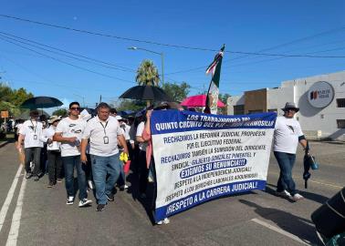 VIDEO | Marchan por quinta ocasión en contra de la Reforma al Poder Judicial en Hermosillo 